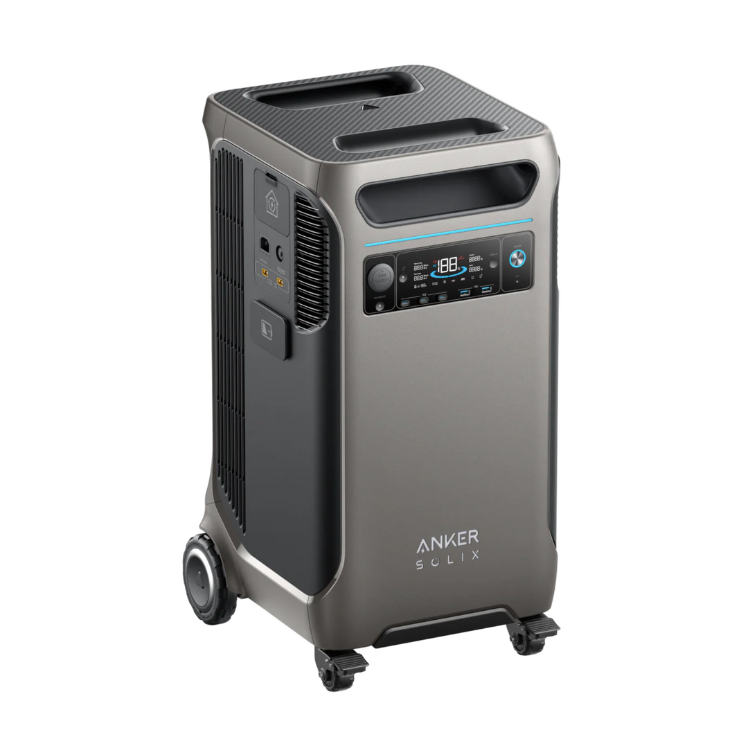 Anker SOLIX F3800 Portable Power Station – 3,840Wh, 6,000W LiFePO4 Battery Backup Generator | Solar-Compatible, 120V/240V Split-Phase Inverter, Expandable for Whole Home Backup, Off-Grid & RV Power