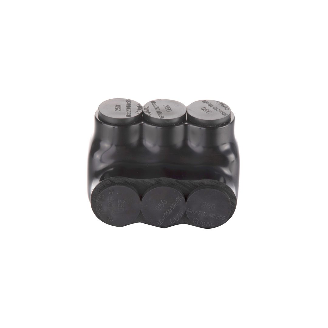 3-Pin High Current Bus Bar Connector | Dual-Sided Threaded, Multi-Cable, Aluminum & Copper Wire Compatible | Solar Panel, Marine & RV Power Systems
