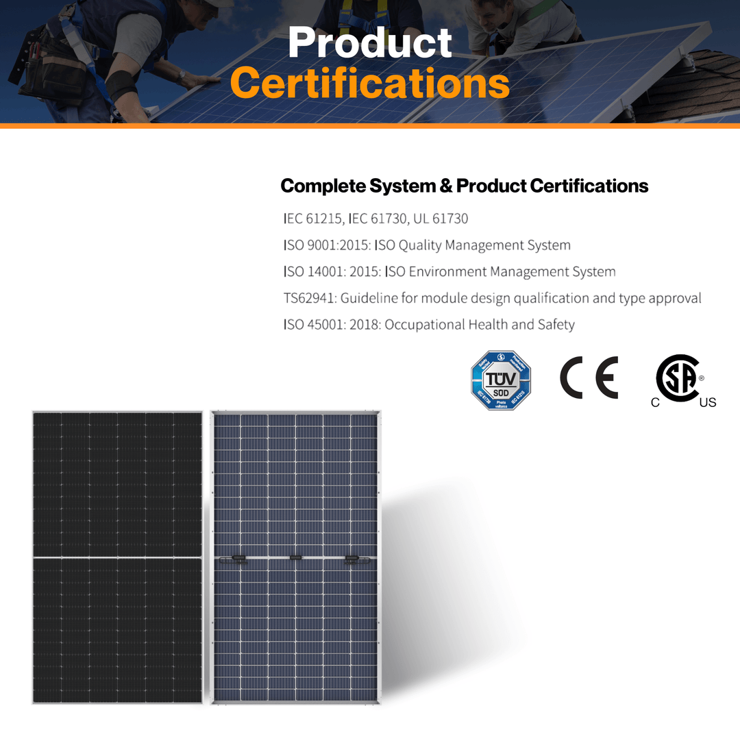 LONGi LR5-72HBD-540M 540W Bifacial Solar Panel | IP68 Rating Junction Box