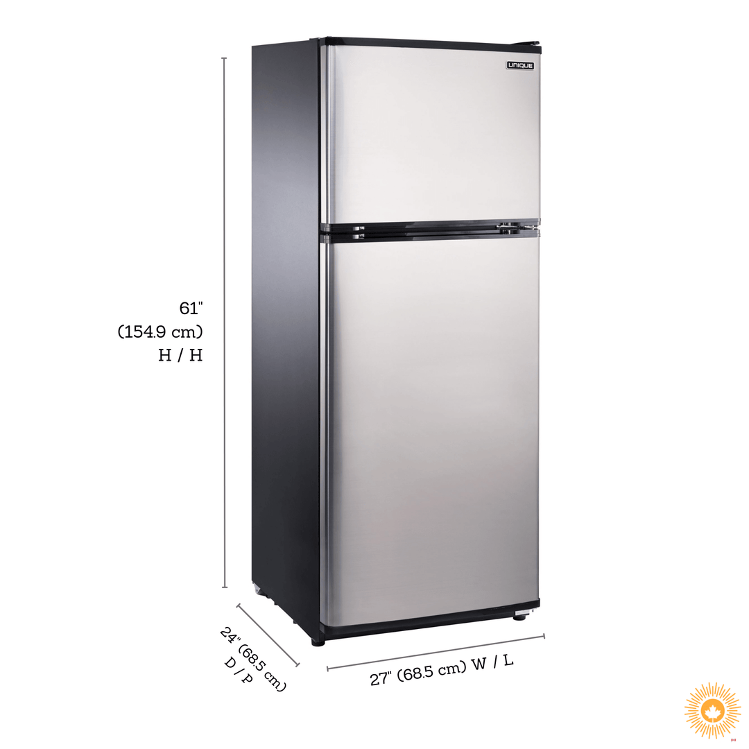 Unique 10.3 cu. ft. Off-Grid Solar Refrigerator (Réfrigérateur solaire 12V/24V 10.3 pi3) - High Quality Fridge & Freezer | For Off-Grid Properties