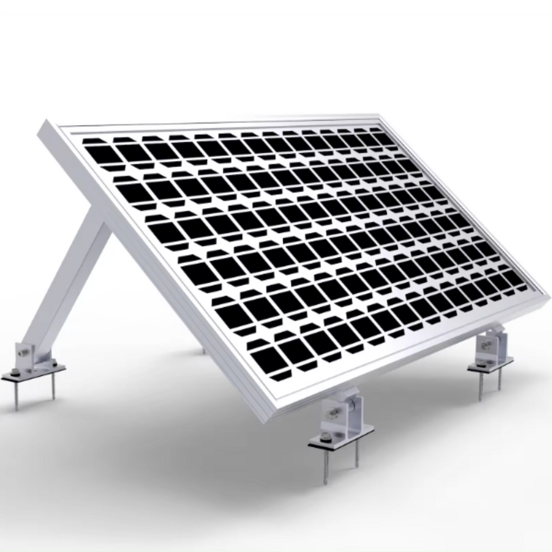 Maple Leaf Solar Panel Mounting Kit | 15–30° Adjustable Tilt Brackets for RV, Roof & Off-Grid Use |  Heavy-Duty Aluminum, Waterproof, Easy Install