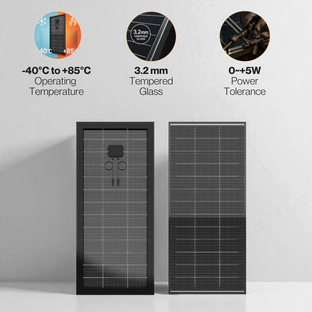 Maple Leaf 200W Bifacial Monocrystalline Solar Panel – High Efficiency, IP67, Tempered Glass | Premium Canadian-Engineered Monocrystalline Solar Panel With Bifacial Power Boost – Ideal for Residential, Commercial, and Off-Grid Applications