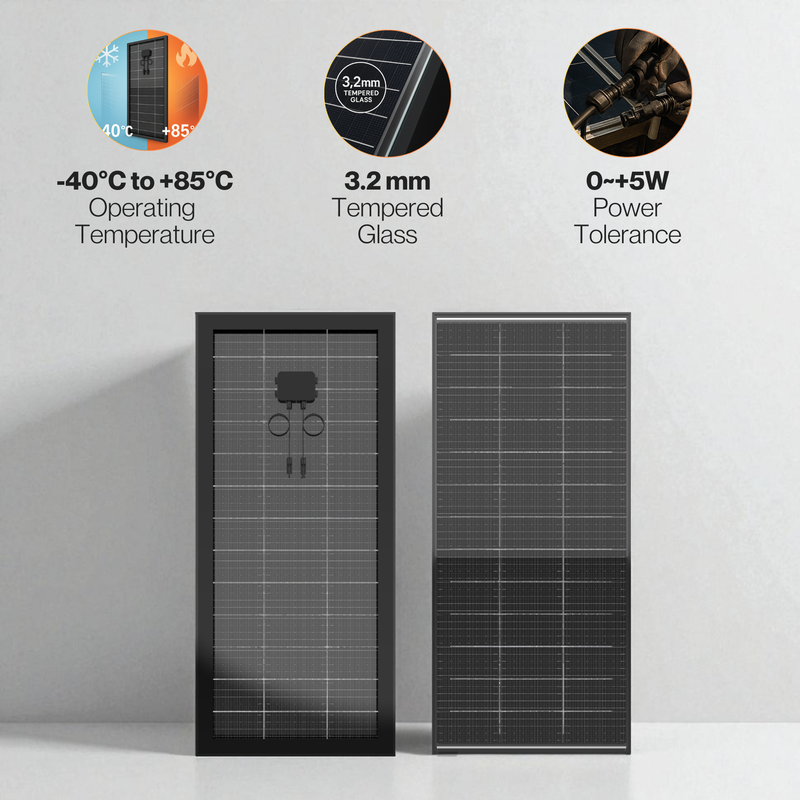 Maple Leaf 200W Bifacial Monocrystalline Solar Panel – High Efficiency, IP67, Tempered Glass | Premium Canadian-Engineered Monocrystalline Solar Panel With Bifacial Power Boost – Ideal for Residential, Commercial, and Off-Grid Applications