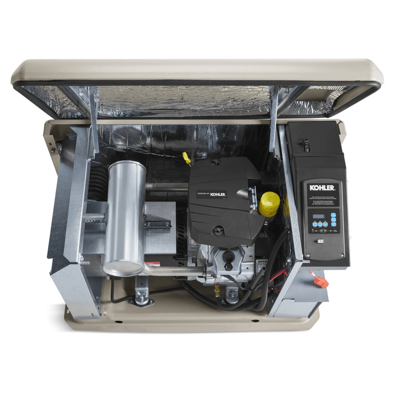 Kohler 14 KW Generator - W/ Aluminum Enclosure | EPA Certified Fuel System | Critical Silencer | RDC2 Generator Set / ATS Controller | CSA, cUL, and UL 2200 Certified