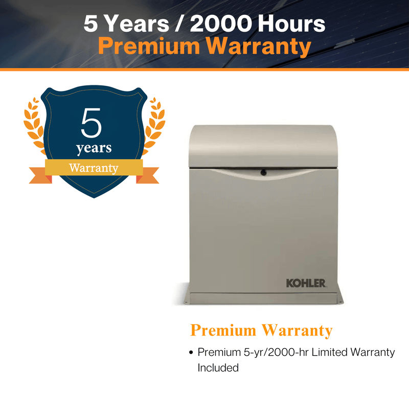 Kohler 10 KW Generator - W/ Steel Enclosure | EPA Certified Fuel System | Critical Silencer | RDC2 Controller | CSA, cUL, and UL 2200 Certified