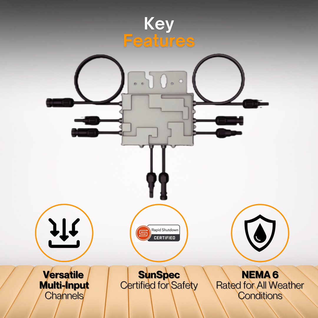 NEP PVG-3 Rapid Shutdown Solution | 4-Input RSD Device with SunSpec Signal | UL 1741 & NEC 690.12 Compliant | PVG-Guard for Solar PV Systems – 1500V Rated, NEMA 6, MC4 Connectors