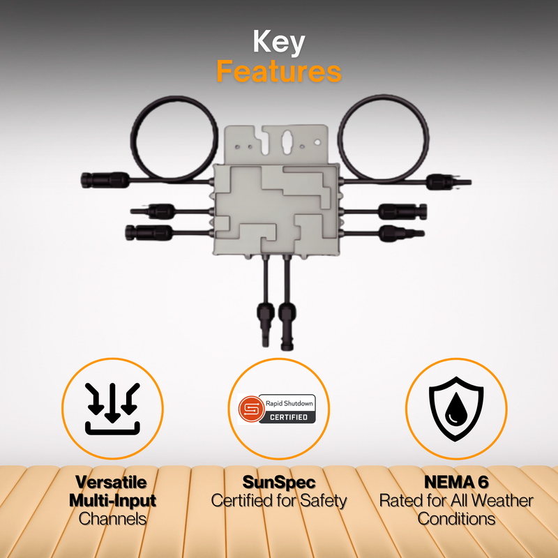 NEP PVG-3 Rapid Shutdown Solution | 4-Input RSD Device with SunSpec Signal | UL 1741 & NEC 690.12 Compliant | PVG-Guard for Solar PV Systems – 1500V Rated, NEMA 6, MC4 Connectors