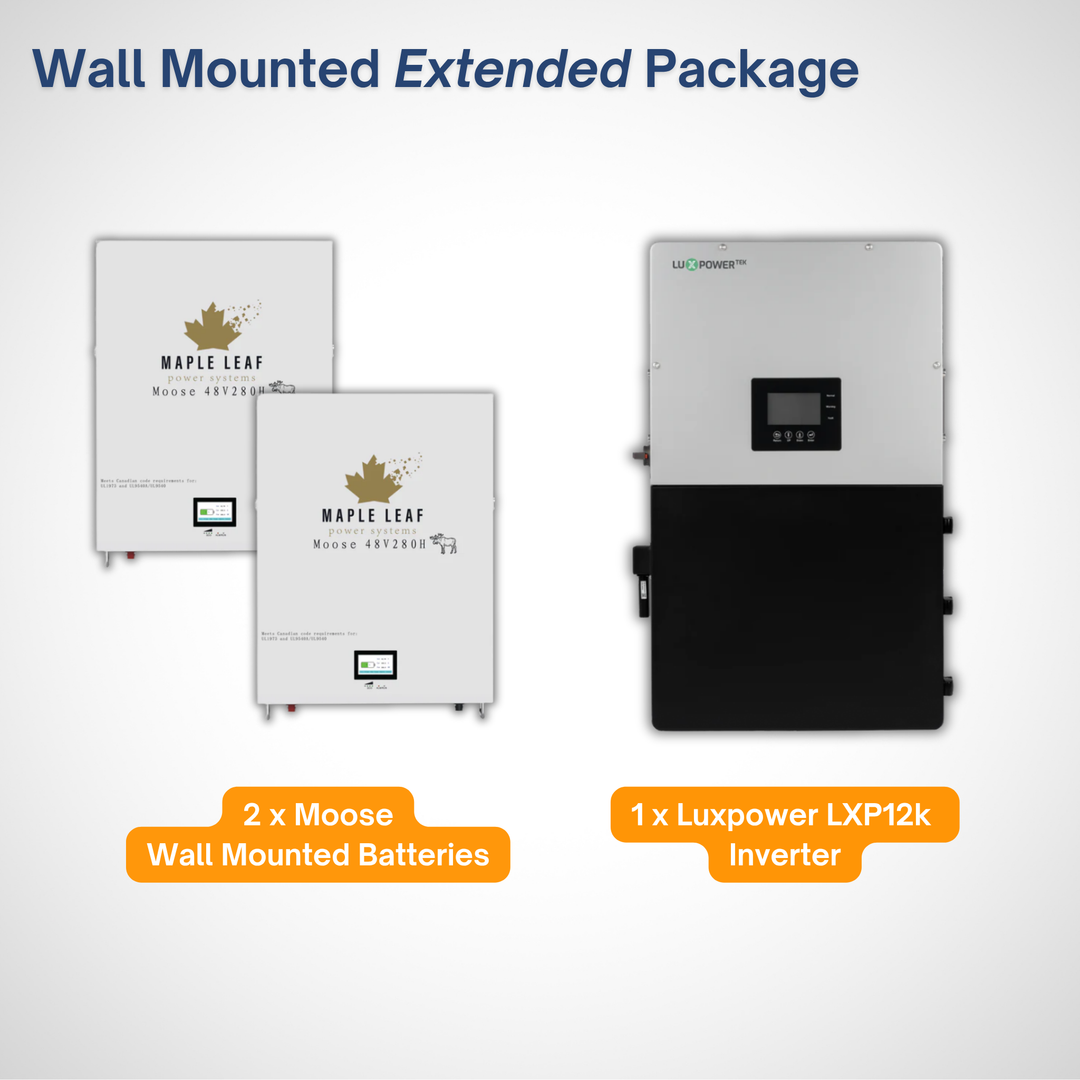 Luxpower 18Kpv Solar Inverter & Maple Leaf 48V280AH [Heated] Battery Pack - Hybrid & Off-Grid Solar Inverter ESS Battery Solution | UL9540A, UL9540 Certified