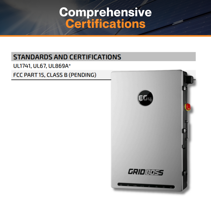 EG4® GridBOSS MID V2 - 200A Service Entrance | Four Configurable Ports | Smart Load & Power Shedding | Configurable Breakers | UL 1741 Certified