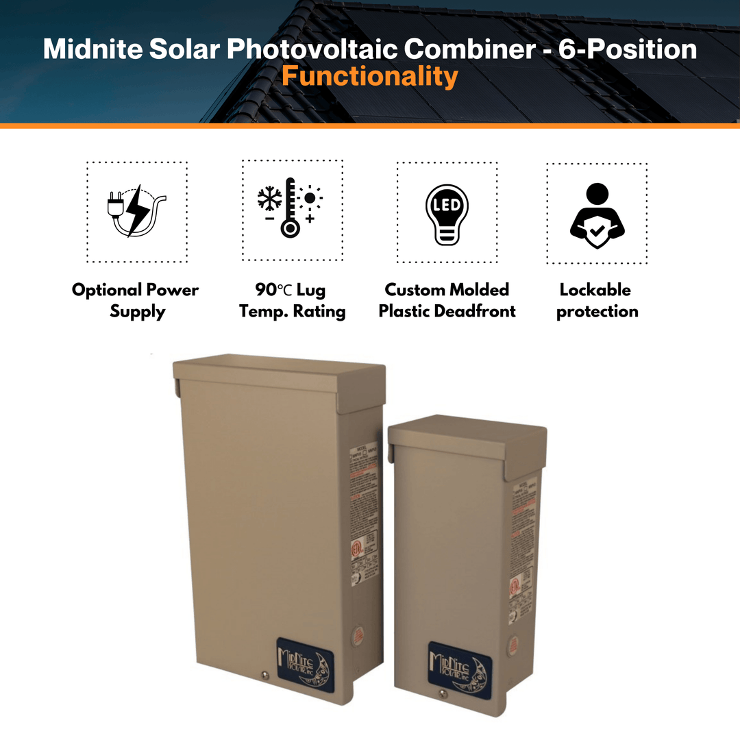 Midnite Solar Photovoltaic Combiner - 6-Position | Model# MNPV6