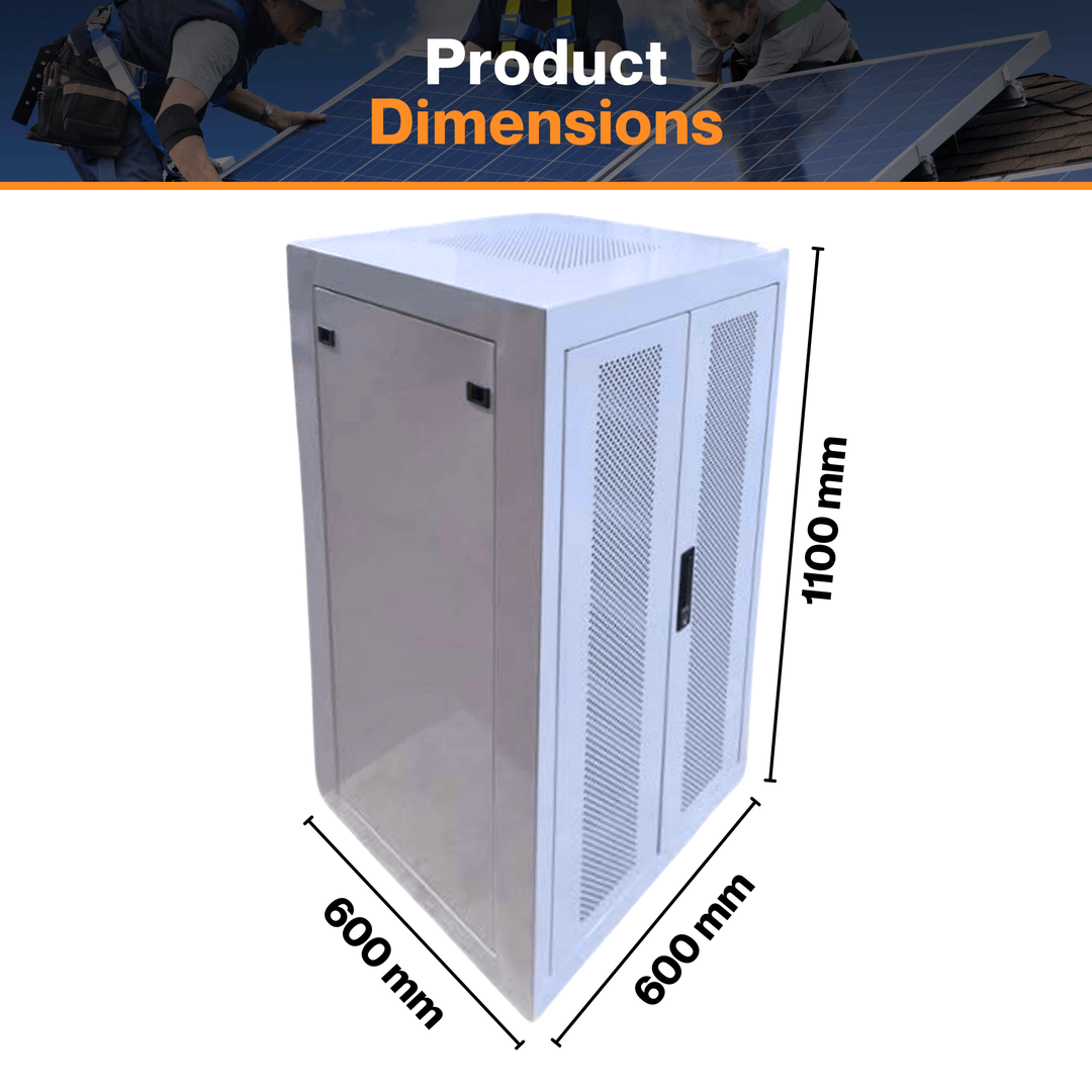 Maple Leaf Indoor Battery Cabinet for Solar Power Systems - Fully Welded Construction | Rust Free