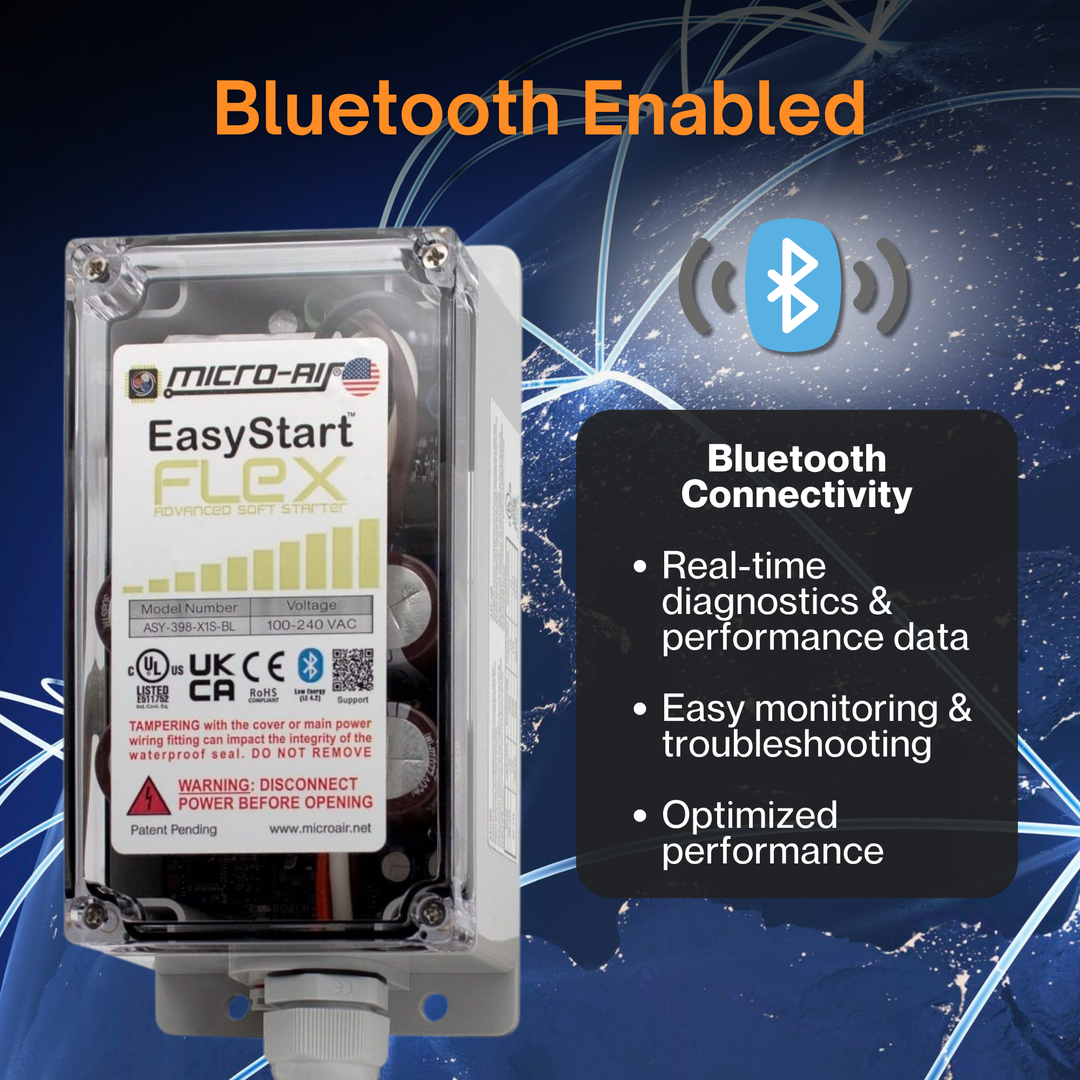 EasyStart™ Flex Home AC Soft Starter – Micro-Air Soft Start Kit for Air Conditioners & Heat Pumps | One-Size-Fits-All Up to 6 Tons | Generator, Inverter & Solar Power Compatible | Quiet Startup & Energy Efficient HVAC Solution
