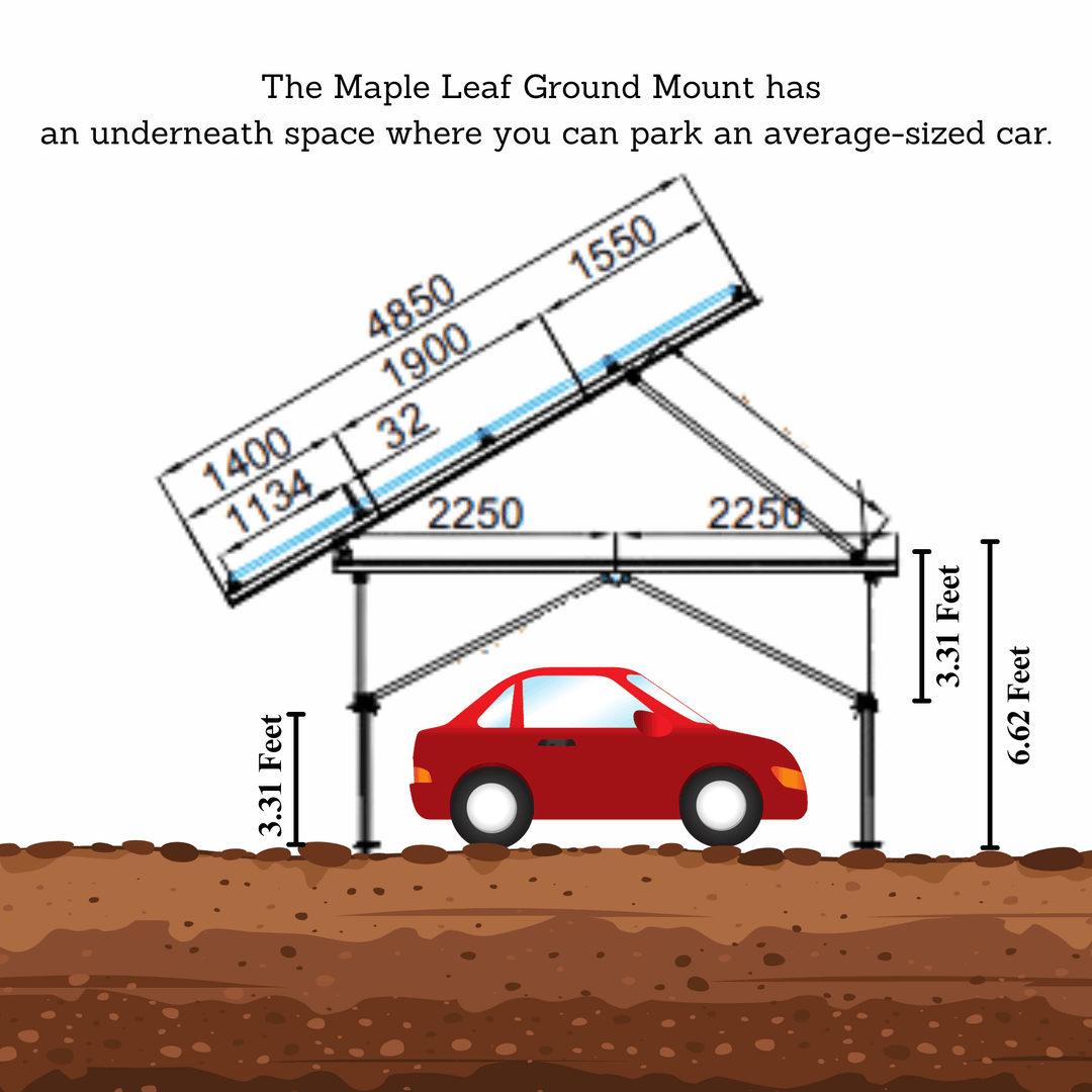 Maple Leaf 16 Panel Solar Ground Mount – Adjustable Angle | Easy Installation