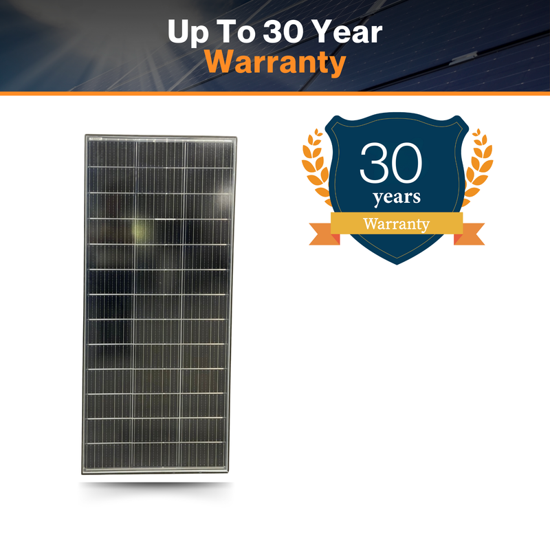 Maple Leaf 200W Monocrystalline Solar Panel - Clear Glass| Handle Up to 5400Pa Snow Load | Aluminum Frame | IP67 Rated Junction Box