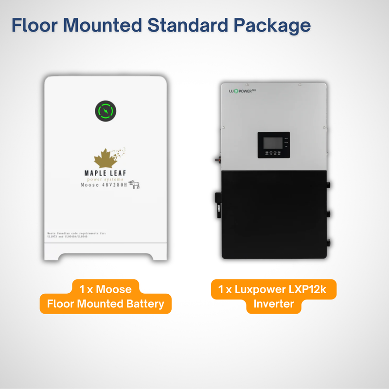 Luxpower 18Kpv Solar Inverter & Maple Leaf 48V280AH [Heated] Battery Pack - Hybrid & Off-Grid Solar Inverter ESS Battery Solution | UL9540A, UL9540 Certified