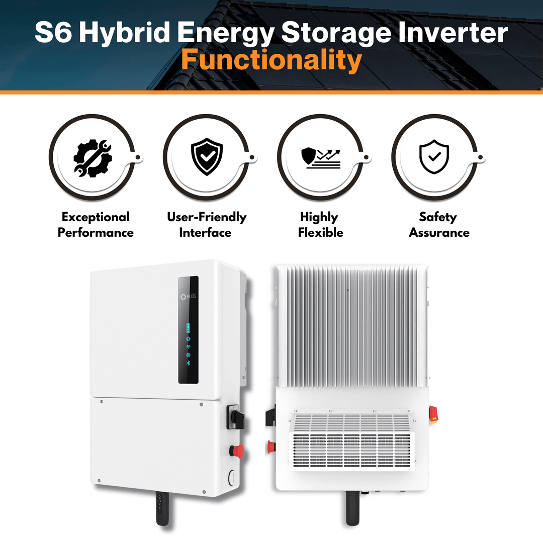 Solis (S6-EH1P10K-H-US-APST) 10kW 600Vdc 240Vac - Residential Hybrid Storage Inverter | W/ 97.6% Efficiency| UL 9540 Certified