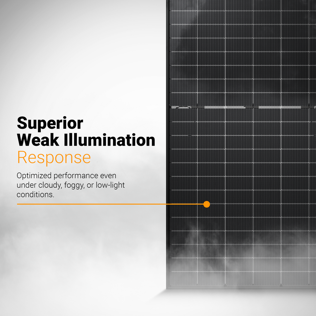 Maple Leaf 640W 5N N-Type TOPCon Bifacial Dual Glass Ultra Black Solar Panel | High-Efficiency N-Type Solar Module with 30-Year Power Warranty