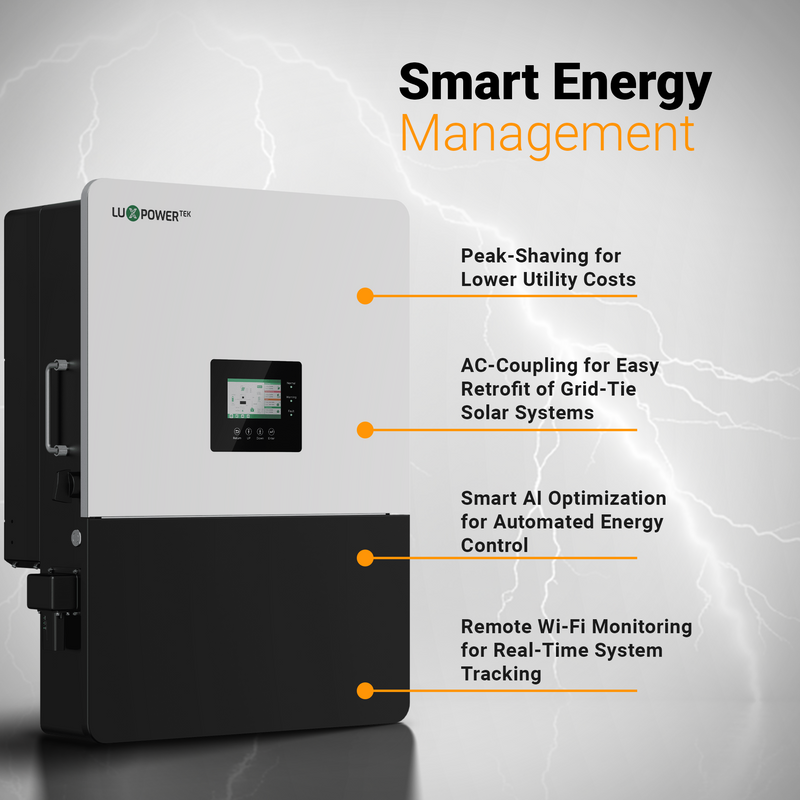 Luxpower GEN-LB-US 13K Hybrid Solar Inverter | 13kW Split Phase 120/240V | Off-Grid, RV, Cabin, Marine & Residential Power Backup | UL & CSA Certified