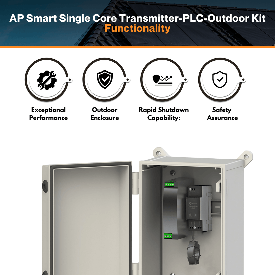 AP Smart Single Core Transmitter - PLC | Outdoor Kit IP65 | 85-264VAC Power Supply