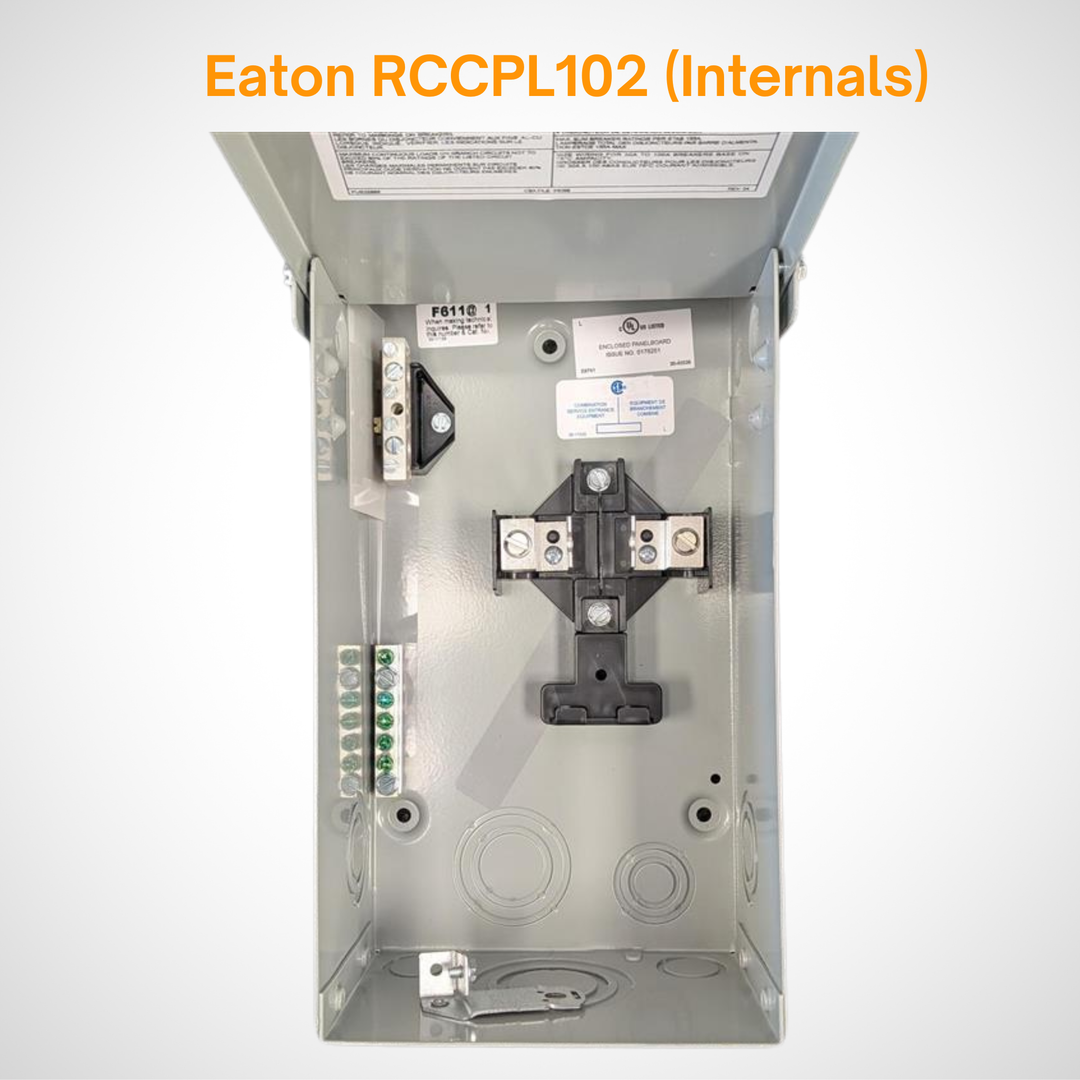Eaton Single Phase Main Lug Load Center- Non-Combination 125 A, 1 PH, 120/240 VAC | CPL Plug-in | NEMA 3R Rated Enclosure | UL & CSA Listed