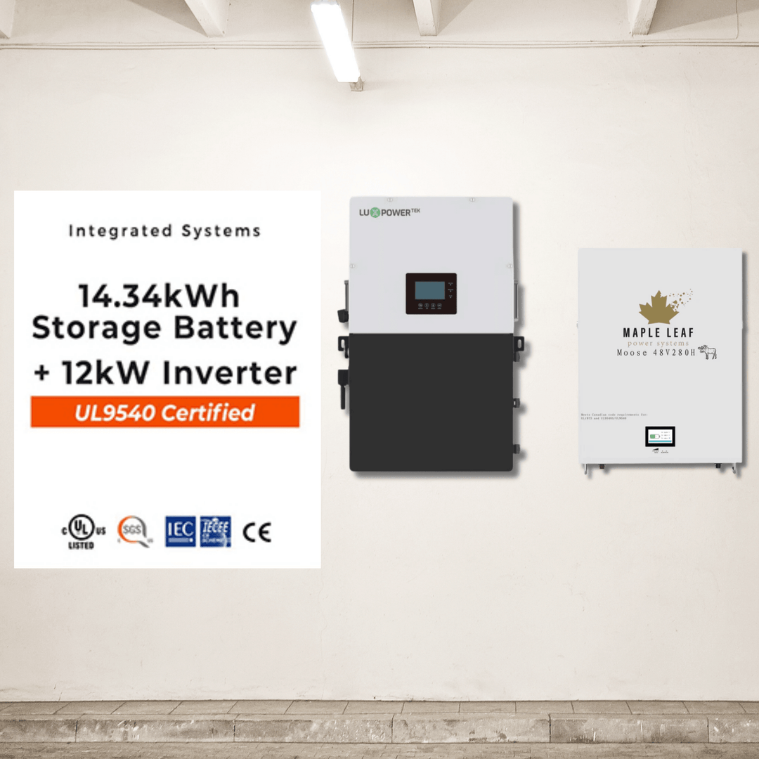 Luxpower 18Kpv & Maple Leaf 48V280AH [Heated] Battery Pack - Hybrid & Off-Grid ESS Battery Solution | UL9540A, UL9540 Certified