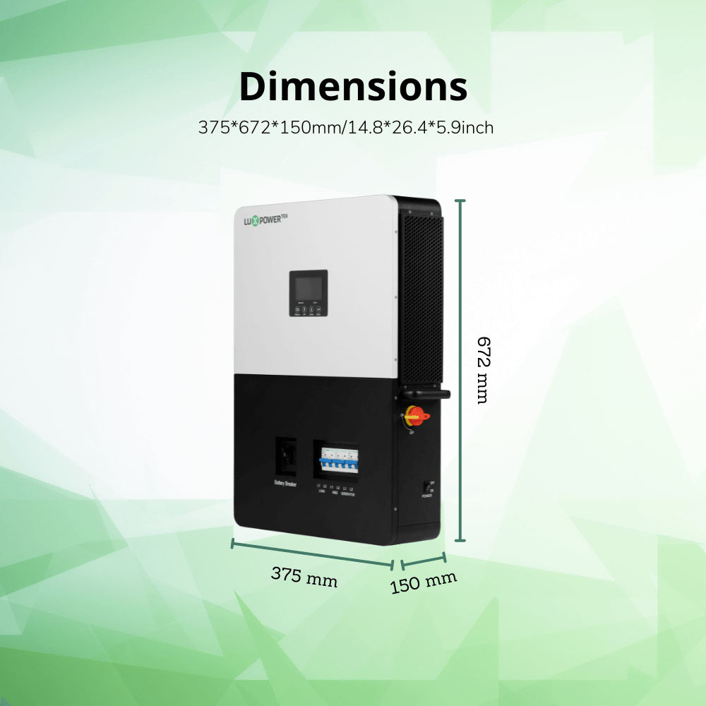 Luxpower LXP6K (SNA-US 6000) - Hybrid Off Grid Inverter | 8000W PV Input | 6000W Output | SNA 6k Split Phase | UL & CSA Approved | 6000XP