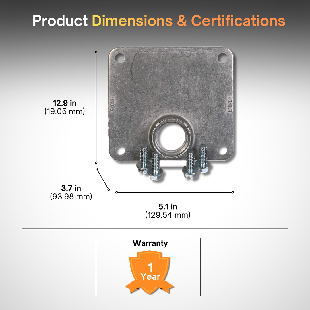 Siemens ECHS075 – 3/4-Inch HS Type Electrical Hub | Load Center Conduit Hub | Siemens Panel & Meter Socket Hub