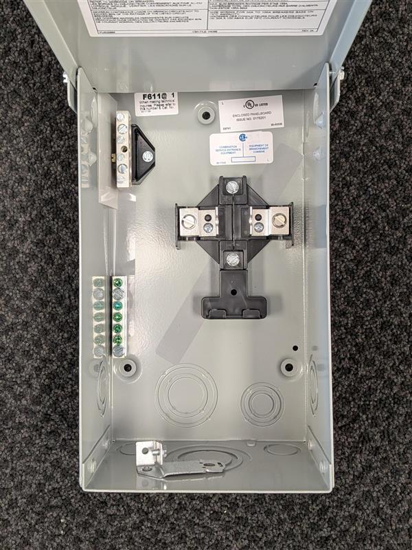 Eaton Single Phase Main Lug Load Center- Non-Combination 125 A, 1 PH, 120/240 VAC | CPL Plug-in | NEMA 3R Rated Enclosure | UL & CSA Listed