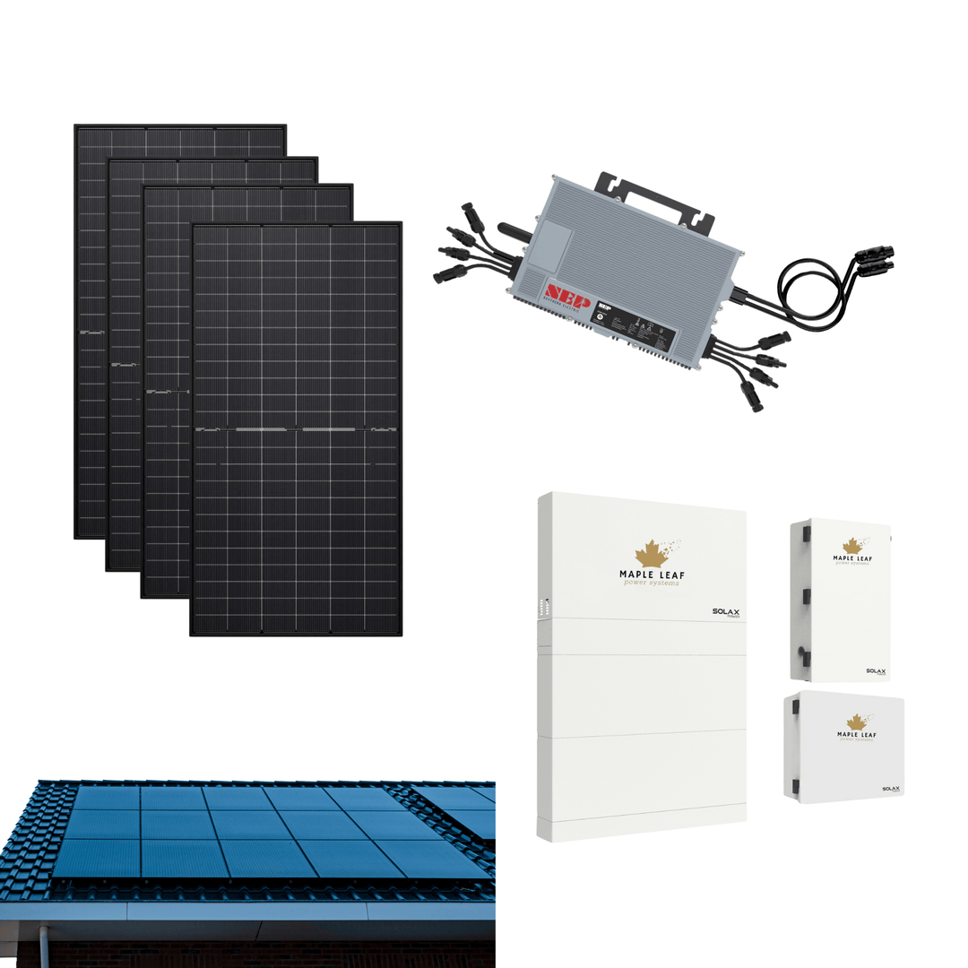 5kw Micro Inverter Grid Tied Kit - All-Black Or Bi-facial Solar Panels |  Optional Battery | Roof Or Ground Mount Options