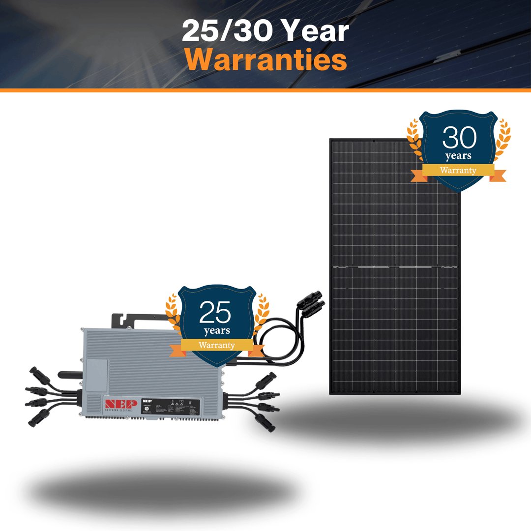 5kw Micro Inverter Grid Tied Kit - All-Black Or Bi-facial Solar Panels |  Optional Battery | Roof Or Ground Mount Options