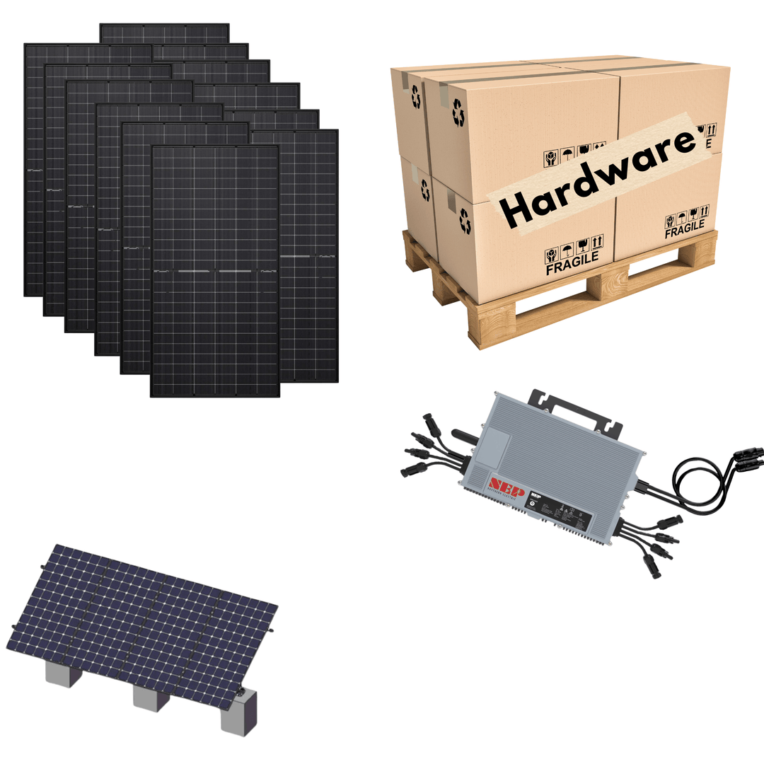 5kw Micro Inverter Grid Tied Kit - All-Black Or Bi-facial Solar Panels |  Optional Battery | Roof Or Ground Mount Options