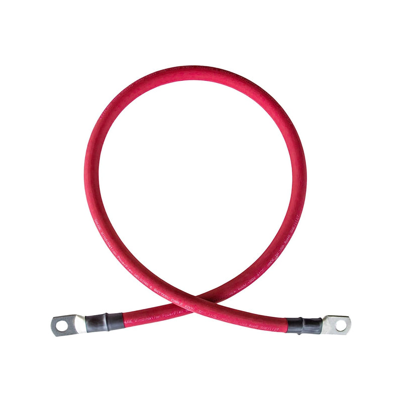 1 ft. 2/0 AWG Gauge Red - Black Pure Copper Battery Inverter Cables So