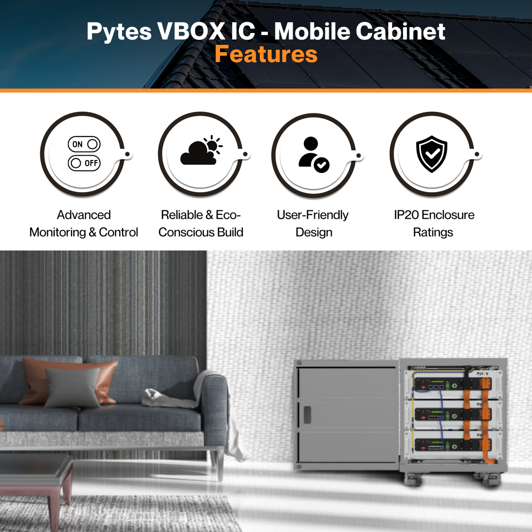 Pytes VBOX IC - Mobile Cabinet | 3-Min Install | SGCC Steel | Natural Convection Cooling | Quick Upgrade | IP20 Ratings