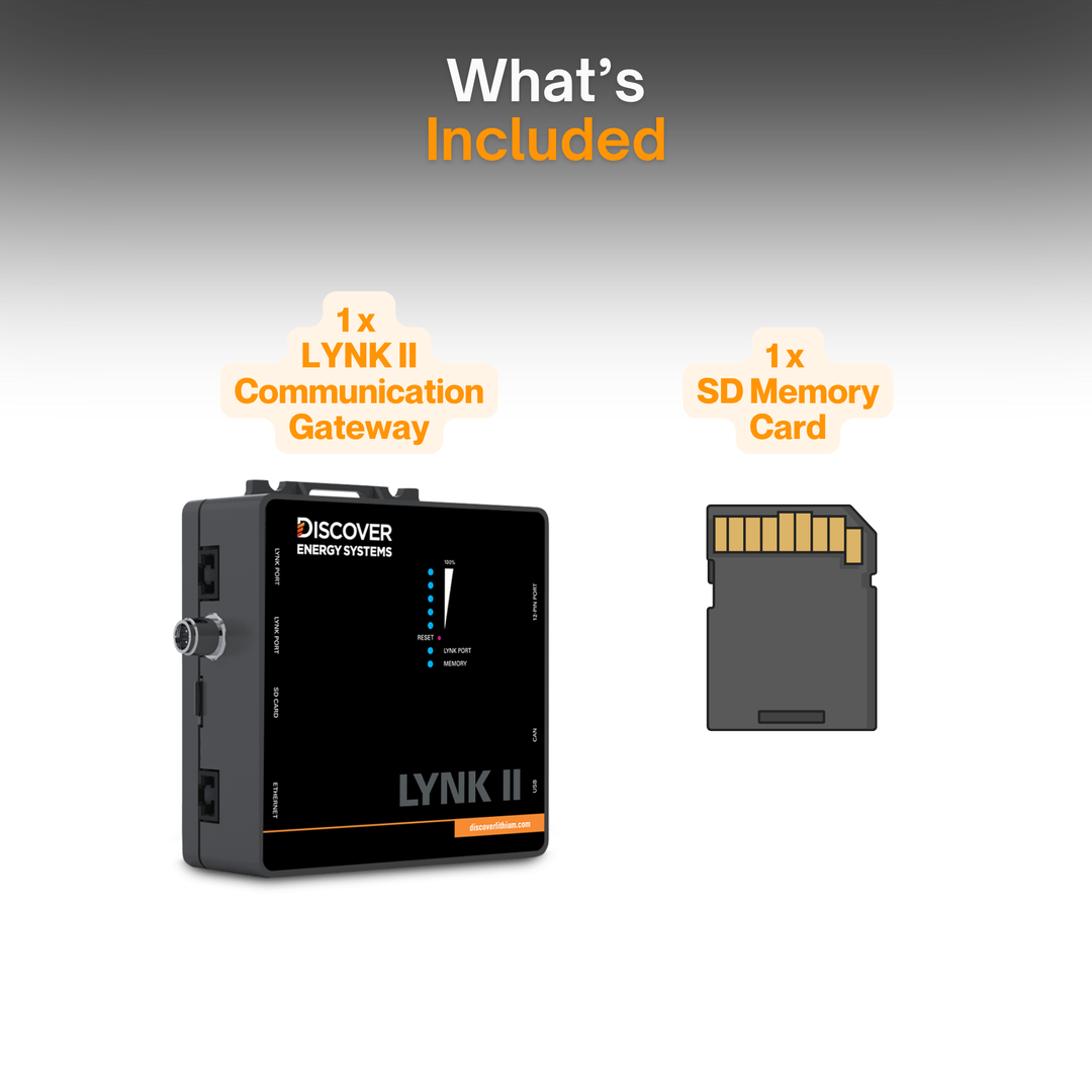 LYNK II Communication Gateway for LiFePO₄ & Discover AES Batteries – Real-Time Battery Monitoring, Faster Charging Solar Gateway, Remote SOC Monitoring, Off-Grid Inverter Charger Integration, Solar System Optimization & Data Logging