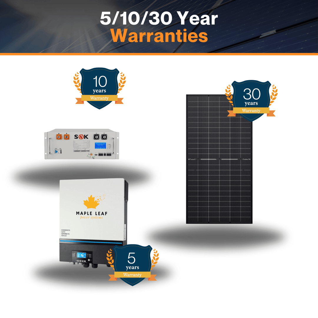 48v 6500EX Maple leaf Solar Kit - Optional Split Phase [120/240] | SOK Battery Version | Perfect For On-grid & Off-grid Systems