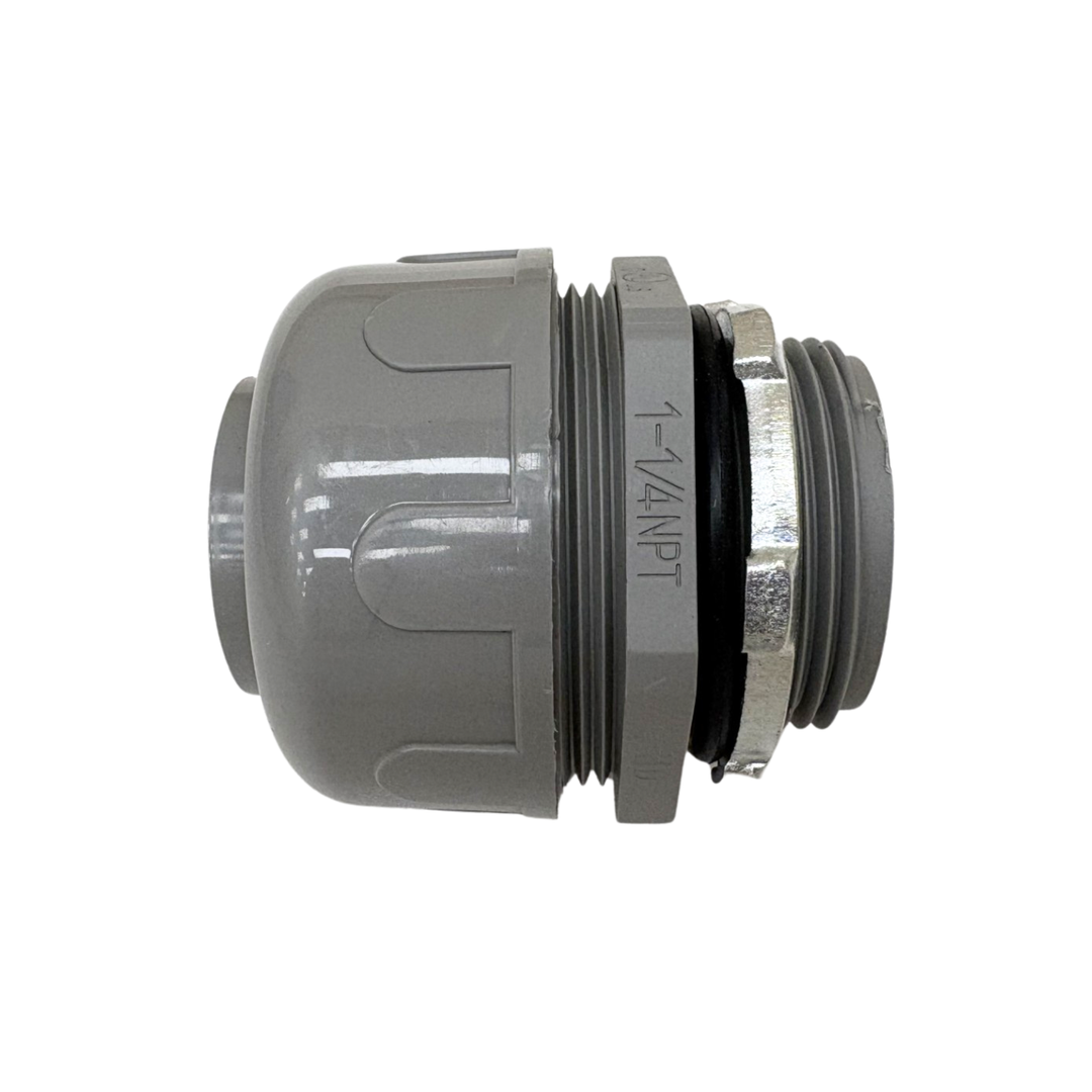Anamet Liquid Tight Fittings Non-Metallic Connector - 3-Piece -  2", 1 1/2", 1 1/4", 1", 3/4", 1/2"  - Straight or 90-Degree Swivel - For Electrical Conduit - NMLT Series