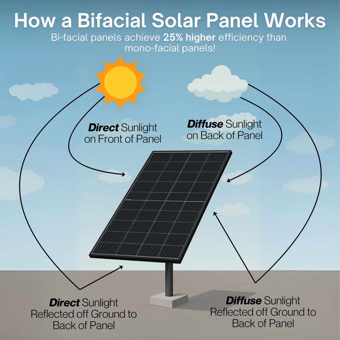 Maple Leaf 200W Bifacial Monocrystalline Solar Panel – High Efficiency, IP67, Tempered Glass | Premium Canadian-Engineered Monocrystalline Solar Panel With Bifacial Power Boost – Ideal for Residential, Commercial, and Off-Grid Applications