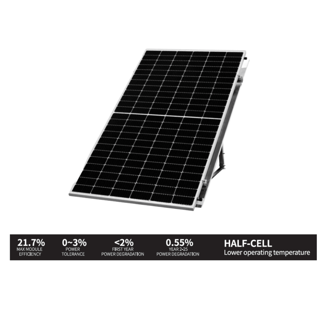 LONGi Hi-MO5 550W Solar Panels - 144 Cell MC4 Silver - White 35mm, 1400mm Cables