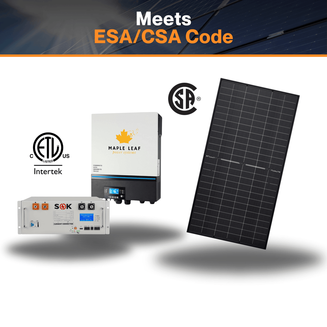 48v 6500EX Maple leaf Solar Kit - Optional Split Phase [120/240] | SOK Battery Version | Perfect For On-grid & Off-grid Systems