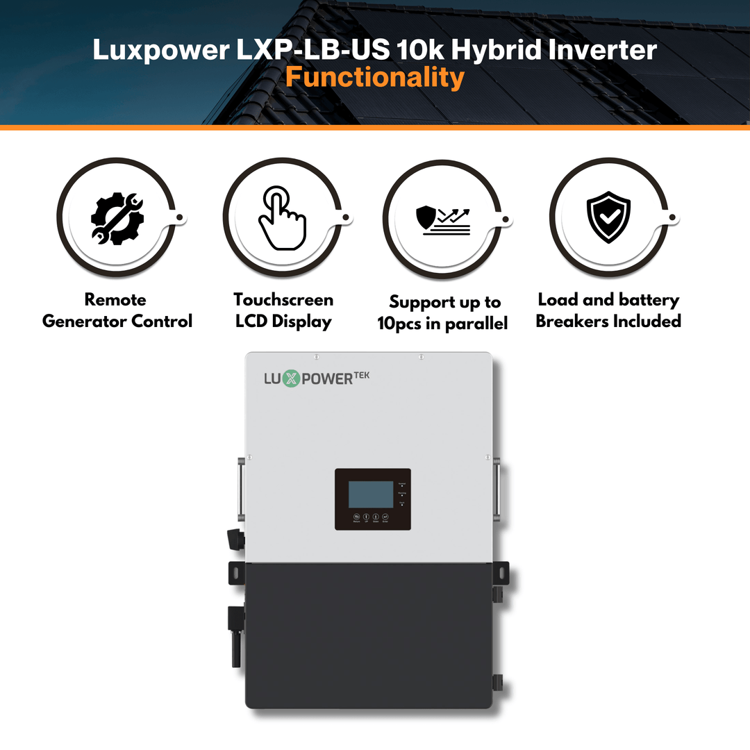 Luxpower LXP-LB-US 10k Hybrid Inverter - 48V 120/240V Split Phase | UL, CEC & CSA Approved