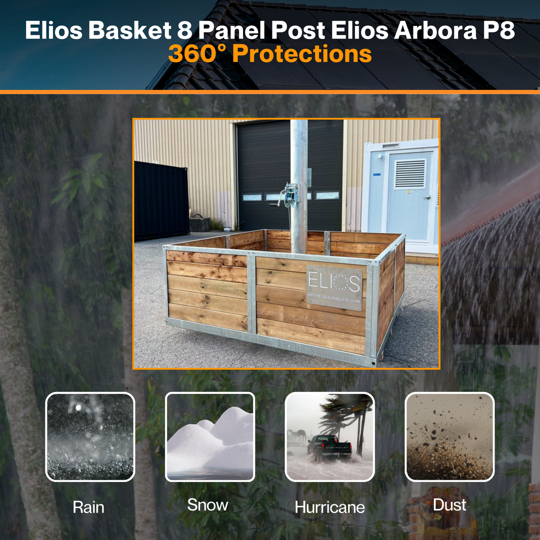 Elios Basket 8 Panel Post Elios Arbora P8 – Fill with Rock & Concrete | Hold 3000kg Rock | 1.4kN/m² Snow Load