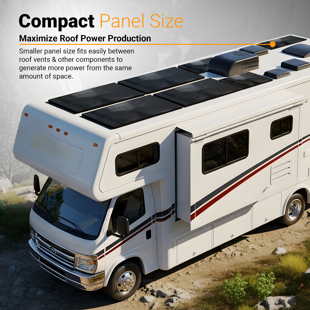 Maple Leaf 100W Mono Rigid Solar Panel - All Black | W/ IP67 Junction Box & IP67 MC4 Cable | Lightweight With Monocrystalline Cells