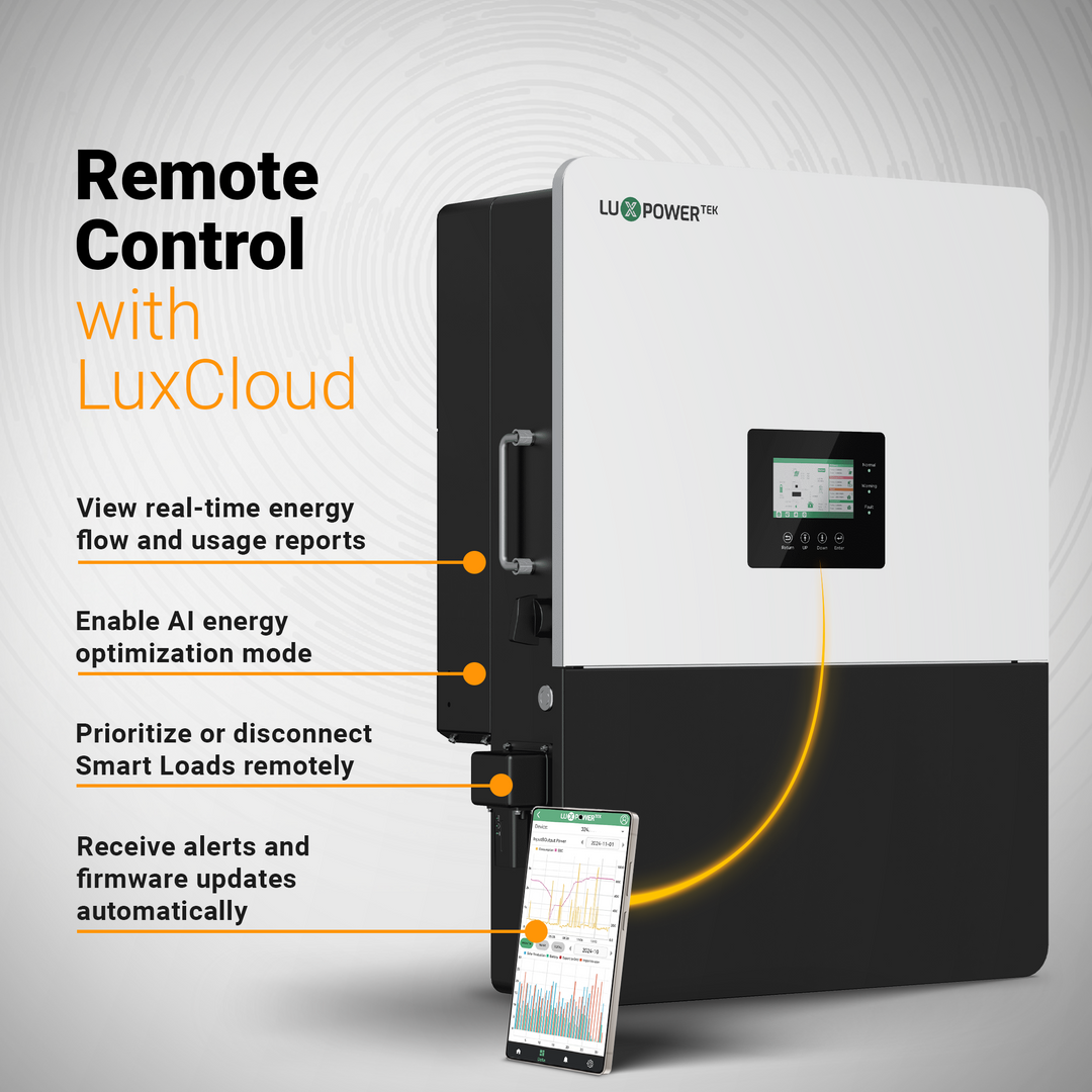 Luxpower GEN-LB-US 13K Hybrid Solar Inverter | 13kW Split Phase 120/240V | Off-Grid, RV, Cabin, Marine & Residential Power Backup | UL & CSA Certified