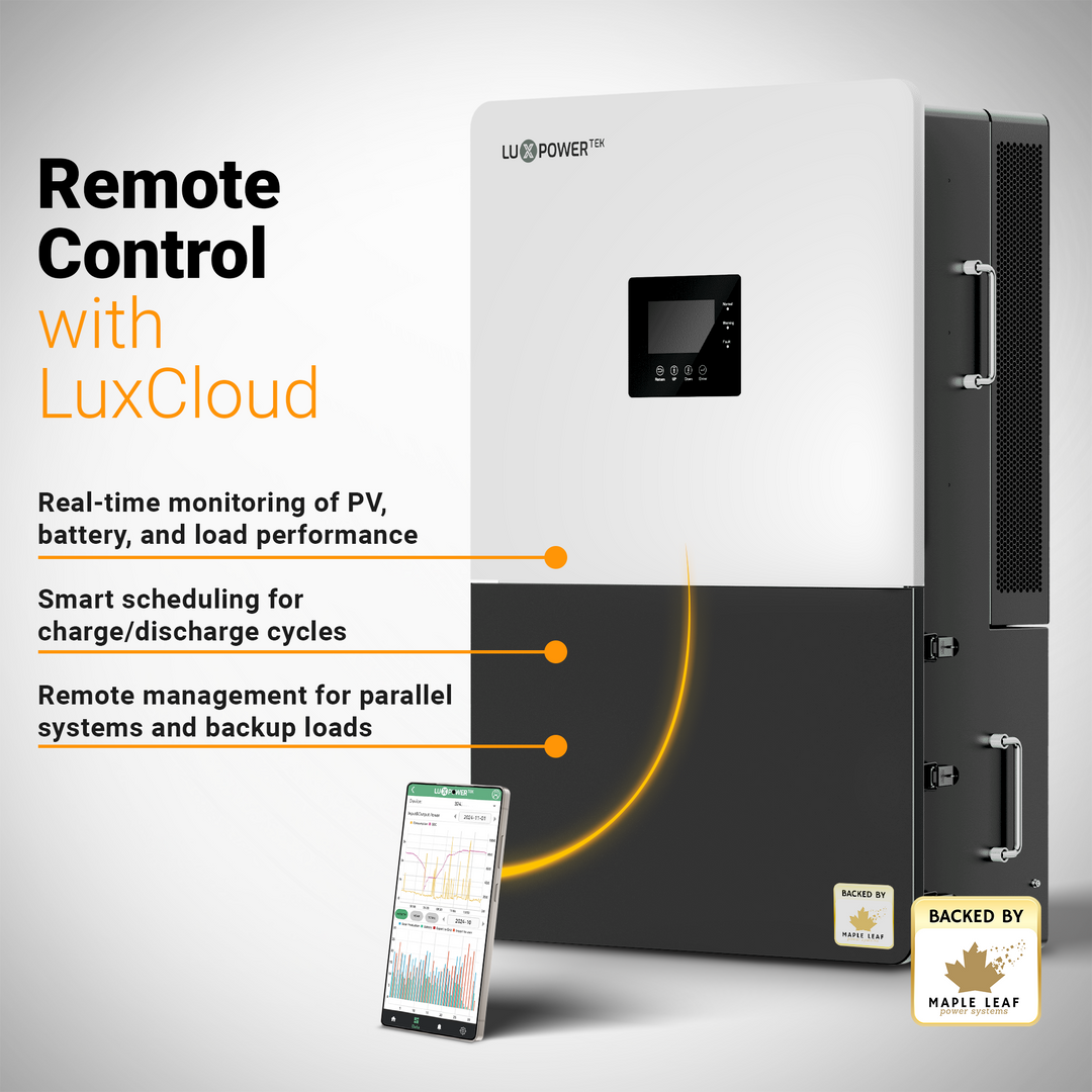 Luxpower GEN-HB-US 25K Hybrid Solar Inverter | 25kW Whole-House Backup Solar Power Inverter | 120/240V Split-Phase | 200A Output | 6 MPPT / 48kW PV Input | High-Voltage Battery Ready | Parallel Up to 6 Units | IP65 Outdoor Rated