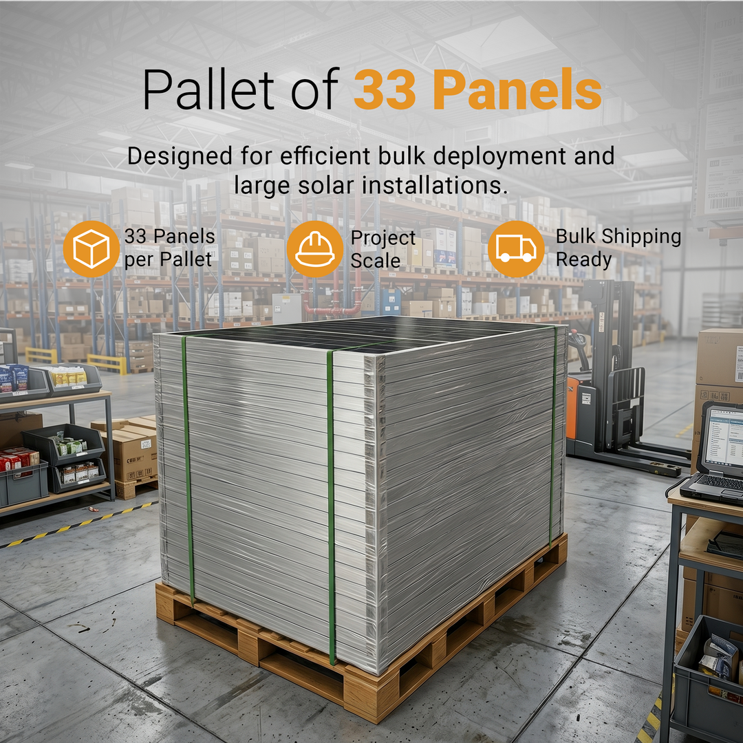 Maple Leaf 700W Bifacial HJT Solar Panel - PALLET OF 33 | High Efficiency N-Type, Dual Glass | 23.66% Output
