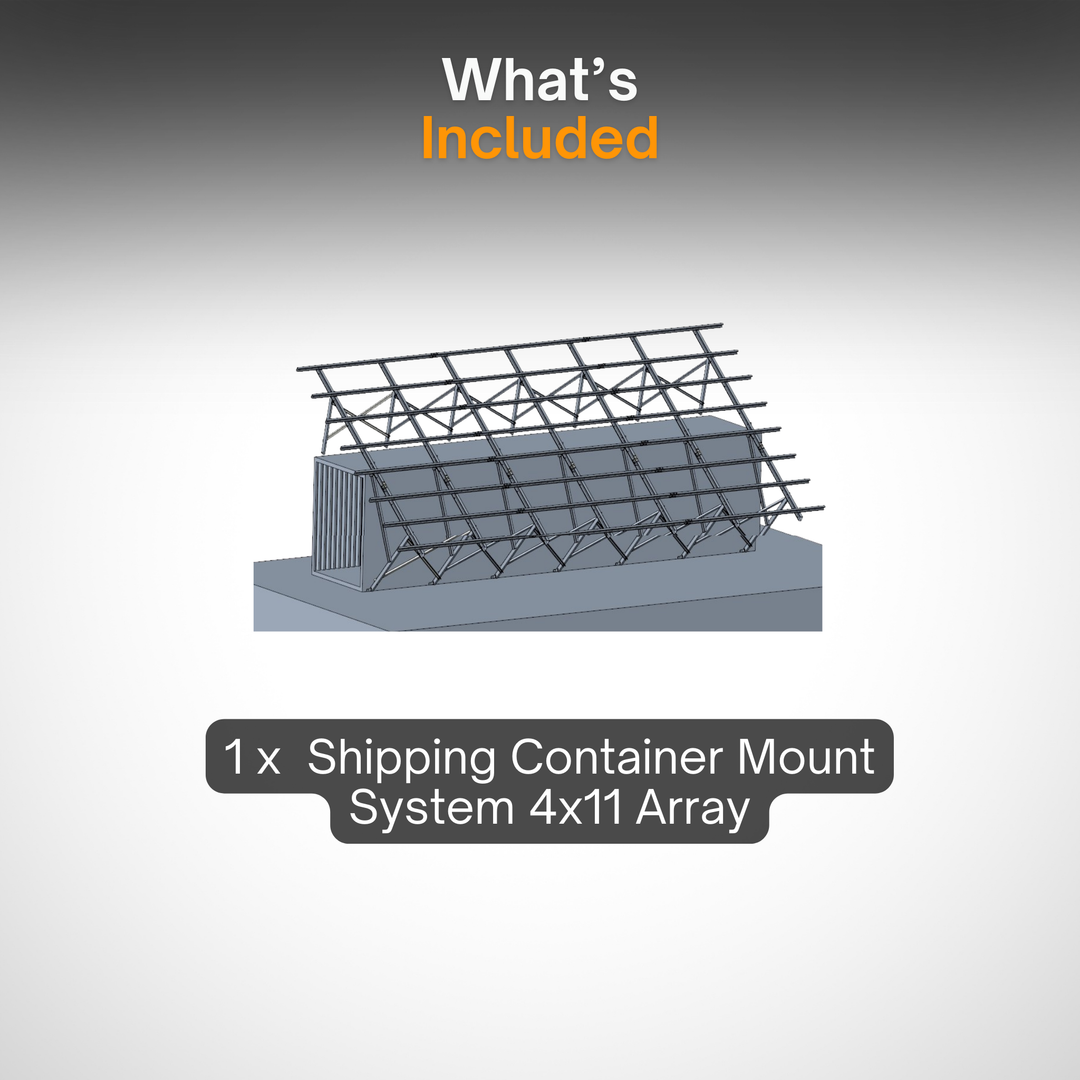 Shipping Container Mount System for Solar Panels | Heavy-Duty Solar Power Mounting System to Convert Shipping Container