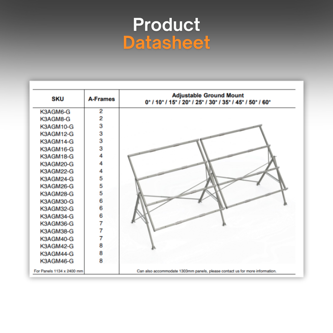 Kinetic Season Adjustable Solar Ground Mount Gen 3 | Heavy-Duty Galvanized Steel & Aluminum Solar Panel Racking System | 0°–60° Adjustable Tilt | CSA & UL Certified | All-Season Ground Mount Kit