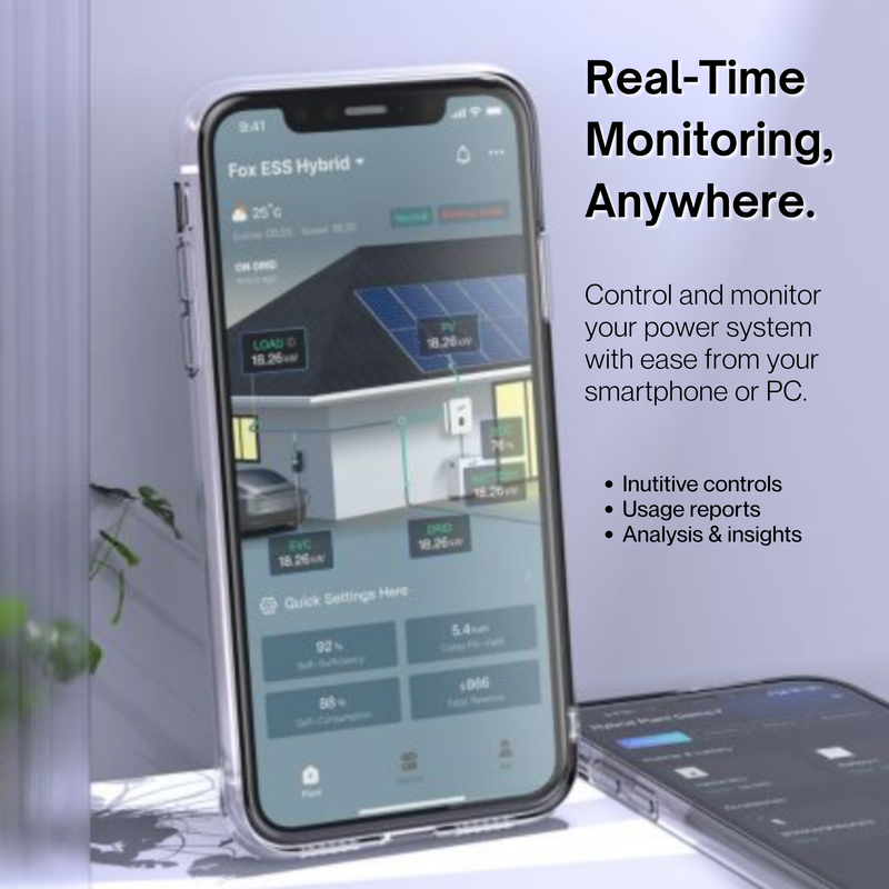 Maple Leaf Northern Fox H1&AC1 Split-Phase Hybrid Inverter (Non-HUB Version) | UL & IEEE Certified | Off-Grid & Grid-Tied | Type 4X Outdoor Rated