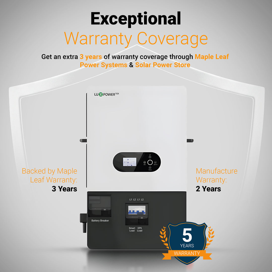Luxpower Off Grid Split Phase Inverter 12KW(SNA-US-12K) - 12000 XP -MPPT Ranges 120V~440V | AFCI Protection | Remote Monitoring | IP20 Rating | UL & CSA Listed