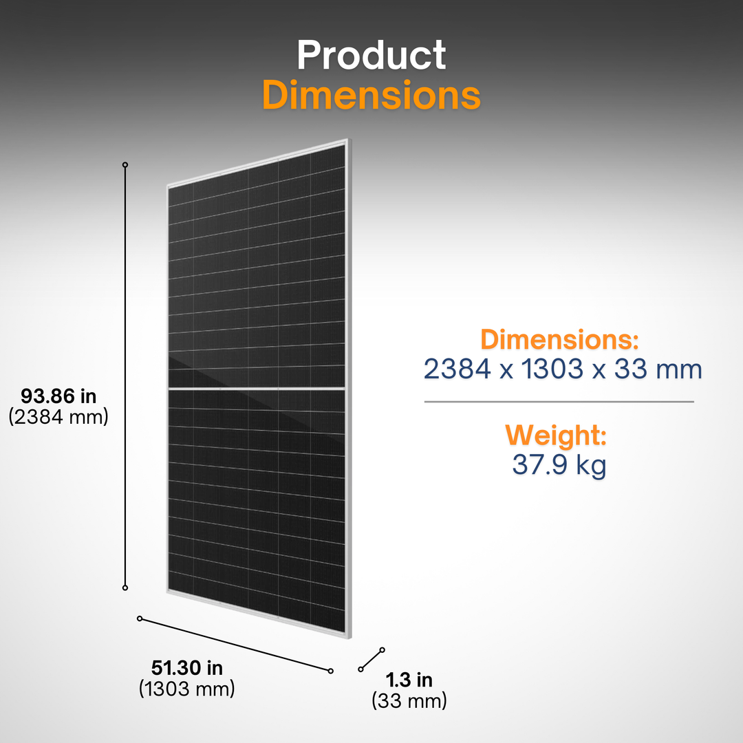 Maple Leaf 700W Bifacial HJT Solar Panel - PALLET OF 33 | High Efficiency N-Type, Dual Glass | 23.66% Output